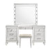 VALENTINO VANITY TABLE-WHITE - Visions in Furniture (La Mirada, CA)