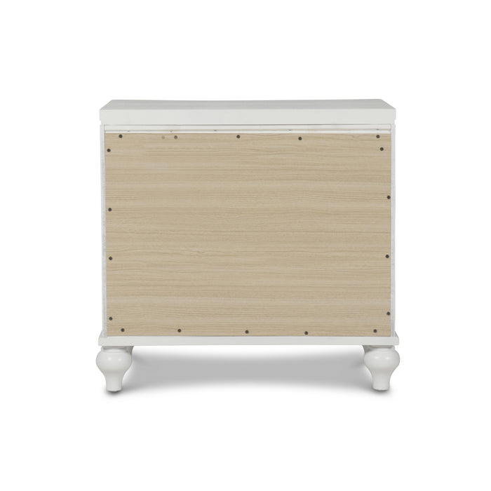 VALENTINO NIGHTSTAND-WHITE - Visions in Furniture (La Mirada, CA)