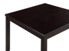 GIA 5PC 42" SQUARE  COUNTER TABLE & 4 CHAIRS-EBONY - Visions in Furniture (La Mirada, CA)