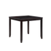 GIA 5PC 42" SQUARE  COUNTER TABLE & 4 CHAIRS-EBONY - Visions in Furniture (La Mirada, CA)