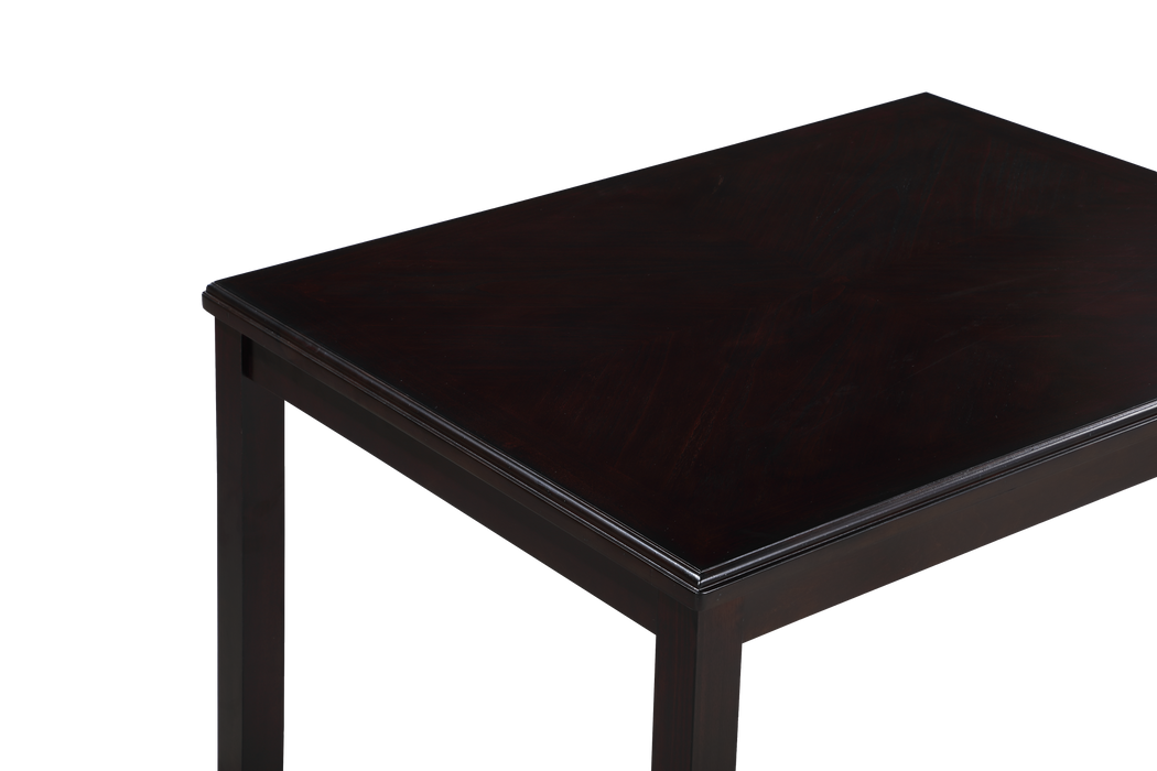 GIA 5PC 48" RECT. DINING TABLE & 4 CHAIRS-EBONY - Visions in Furniture (La Mirada, CA)