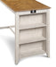 AMY  60" COUNTER TABLE+CHAIRS W/STG  (5 PC)  -2 TONE BISQUE - Visions in Furniture (La Mirada, CA)