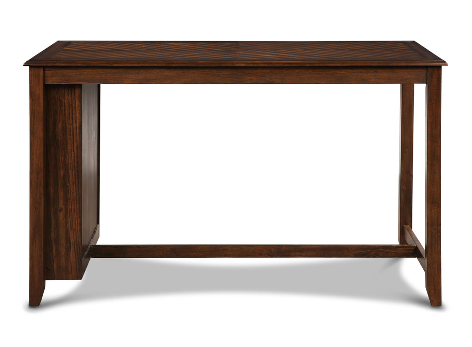 AMY  60" COUNTER TABLE+CHAIRS W/STG  (5 PC)  -CHERRY - Visions in Furniture (La Mirada, CA)