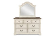 ANASTASIA MIRROR - ANT. WHITE - Visions in Furniture (La Mirada, CA)