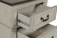 ANASTASIA NIGHTSTAND - ANT. WHITE - Visions in Furniture (La Mirada, CA)