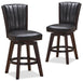 ASTIN 24" SWIVEL COUNTER STOOL-BLACK/CHERRY image
