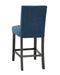 CRISPIN MARINE BLUE COUNTER CHAIR- (2/Ctn) - Visions in Furniture (La Mirada, CA)
