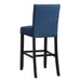 CRISPIN MARINE BLUE  BAR CHAIR- (2 /Ctn) - Visions in Furniture (La Mirada, CA)