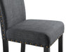 CRISPIN GRANITE GRAY DINING CHAIR- (2/Ctn) - Visions in Furniture (La Mirada, CA)