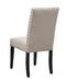 CRISPIN NATURAL BEIGE DINING CHAIR- (2/Ctn) - Visions in Furniture (La Mirada, CA)