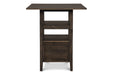 DERBY COUNTER TABLE & 4 STOOLS (SET) - CHOCOLATE - Visions in Furniture (La Mirada, CA)
