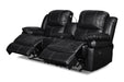 FLYNN CONSOLE LOVESEAT W/ READING LIGHT- BLACK - Visions in Furniture (La Mirada, CA)