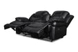 FLYNN CONSOLE LOVESEAT W/ READING LIGHT- BLACK - Visions in Furniture (La Mirada, CA)