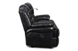 FLYNN CONSOLE LOVESEAT W/READING LIGHT, PWR FR- BLACK - Visions in Furniture (La Mirada, CA)