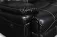 FLYNN CONSOLE LOVESEAT W/READING LIGHT, PWR FR- BLACK - Visions in Furniture (La Mirada, CA)