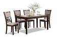 GIA 60" DINING TABLE+CHAIRS (5 PCS/CTN) -CHERRY - Visions in Furniture (La Mirada, CA)
