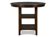 GIA ROUND COUNTER DINING 5 PC SET - CHERRY - Visions in Furniture (La Mirada, CA)