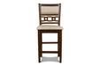 GIA ROUND COUNTER DINING 5 PC SET - CHERRY - Visions in Furniture (La Mirada, CA)