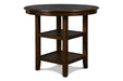 GIA ROUND COUNTER DINING 5 PC SET - CHERRY - Visions in Furniture (La Mirada, CA)