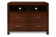 KENSINGTON MEDIA CHEST- BURNISHED CHERRY - Visions in Furniture (La Mirada, CA)
