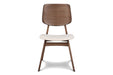 OSCAR WOOD BACK CHAIR - WALNUT, 2 PC PER CARTON - Visions in Furniture (La Mirada, CA)