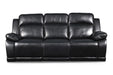 VEGA  DUAL RECLINER SOFA - PREMIER BLACK - Visions in Furniture (La Mirada, CA)