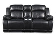 VEGA CONSOLE LOVESEAT - PREMIER BLACK - Visions in Furniture (La Mirada, CA)
