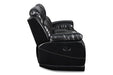 VEGA CONSOLE LOVESEAT - PREMIER BLACK - Visions in Furniture (La Mirada, CA)