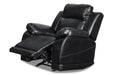 VEGA GLIDER RECLINER W/PWR FR- PREMIER BLACK - Visions in Furniture (La Mirada, CA)