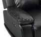 VEGA GLIDER RECLINER W/PWR FR- PREMIER BLACK - Visions in Furniture (La Mirada, CA)