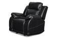 VEGA GLIDER RECLINER W/PWR FR- PREMIER BLACK - Visions in Furniture (La Mirada, CA)