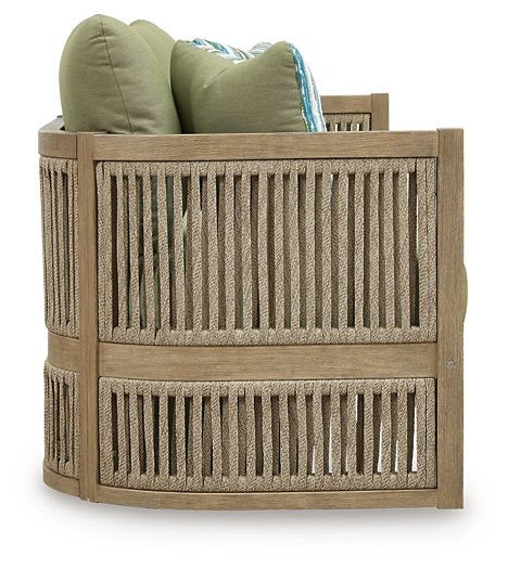 Serena Shores Outdoor Sofa with Cushion - Visions in Furniture (La Mirada, CA)