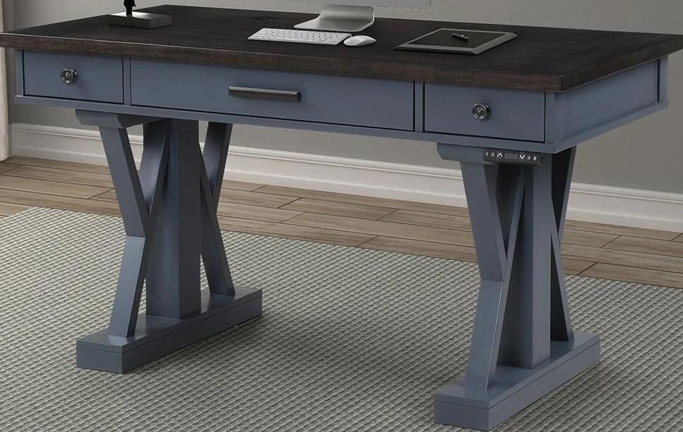 Parker House Americana Modern 56 in. Lift Desk Top and Base Cover in Denim - Visions in Furniture (La Mirada, CA)
