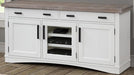 Parker House Americana Modern 63 in.TV Console in Cotton - Visions in Furniture (La Mirada, CA)