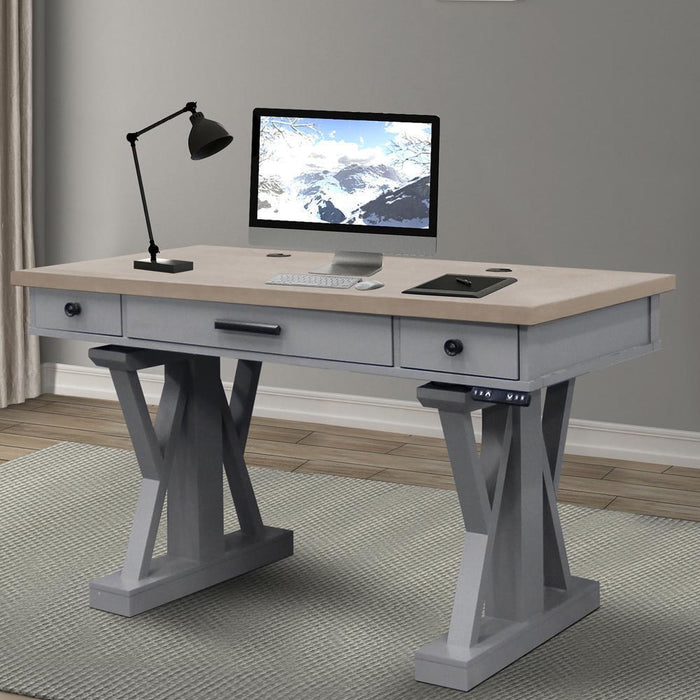 Parker House Americana Modern 56 in. Lift Desk Top and Base Cover in Dove - Visions in Furniture (La Mirada, CA)