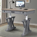 Parker House Americana Modern 56 in. Lift Desk Top and Base Cover in Dove - Visions in Furniture (La Mirada, CA)