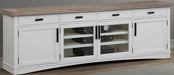 Parker House Americana Modern 92 in.TV Console in Cotton - Visions in Furniture (La Mirada, CA)
