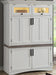 Parker House Americana Modern Workstation with LED Light in Cotton - Visions in Furniture (La Mirada, CA)