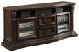 Parker House Bella 67" TV Console w/ Power Center in Dark Almond - Visions in Furniture (La Mirada, CA)