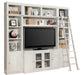 Parker House Boca 5-Piece Entertainment Wall in Cottage White - Visions in Furniture (La Mirada, CA)
