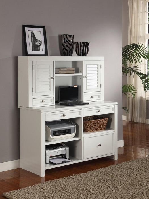 Parker House Boca 47" Hutch in Cottage White CODE:UNIV10 for 10% off - Visions in Furniture (La Mirada, CA)