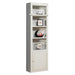 Parker House Boca 7-Piece Entertainment Inset Wall with Ladder in Cottage White - Visions in Furniture (La Mirada, CA)