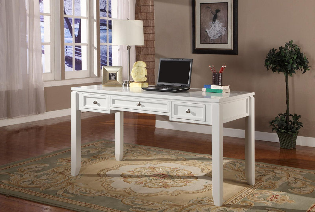 Parker House Boca 5-Piece L-Shaped Modular Office Desk in Cottage White - Visions in Furniture (La Mirada, CA)