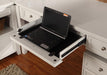 Parker House Boca 5-Piece L-Shaped Modular Office Desk in Cottage White - Visions in Furniture (La Mirada, CA)