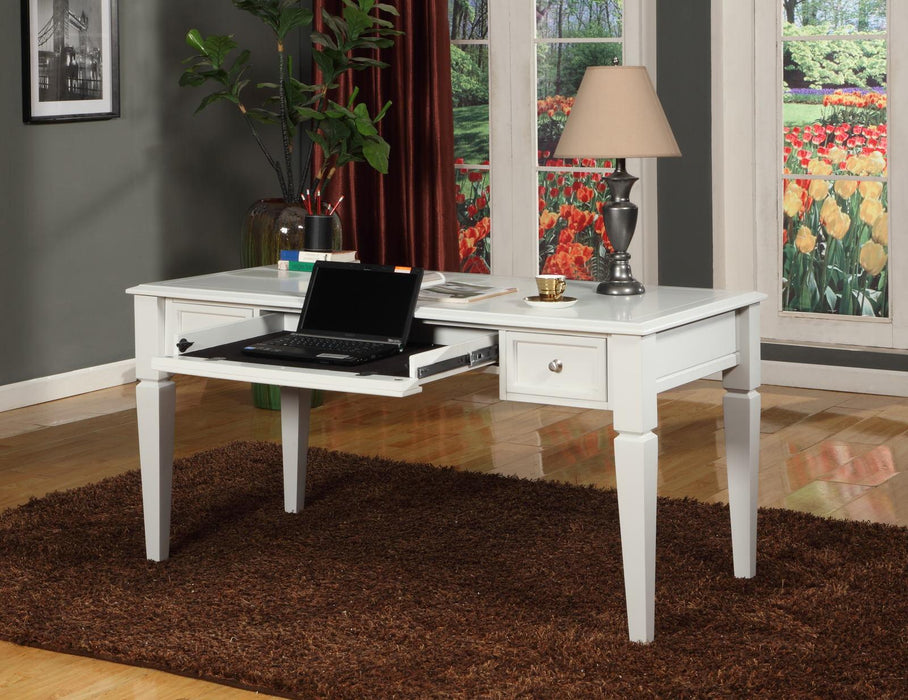 Parker House Boca Writing Desk in Cottage White - Visions in Furniture (La Mirada, CA)