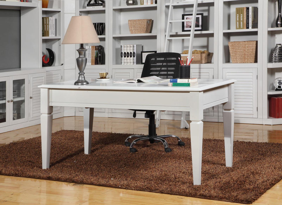 Parker House Boca Writing Desk in Cottage White - Visions in Furniture (La Mirada, CA)