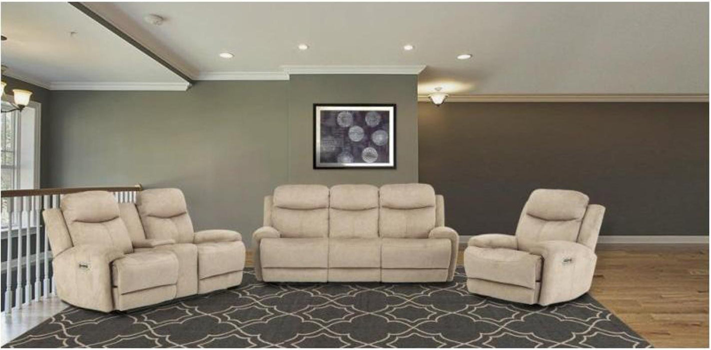 Parker House Bowie Sofa Dual Recliner Power with USB and Power Headrest in Doe - Visions in Furniture (La Mirada, CA)