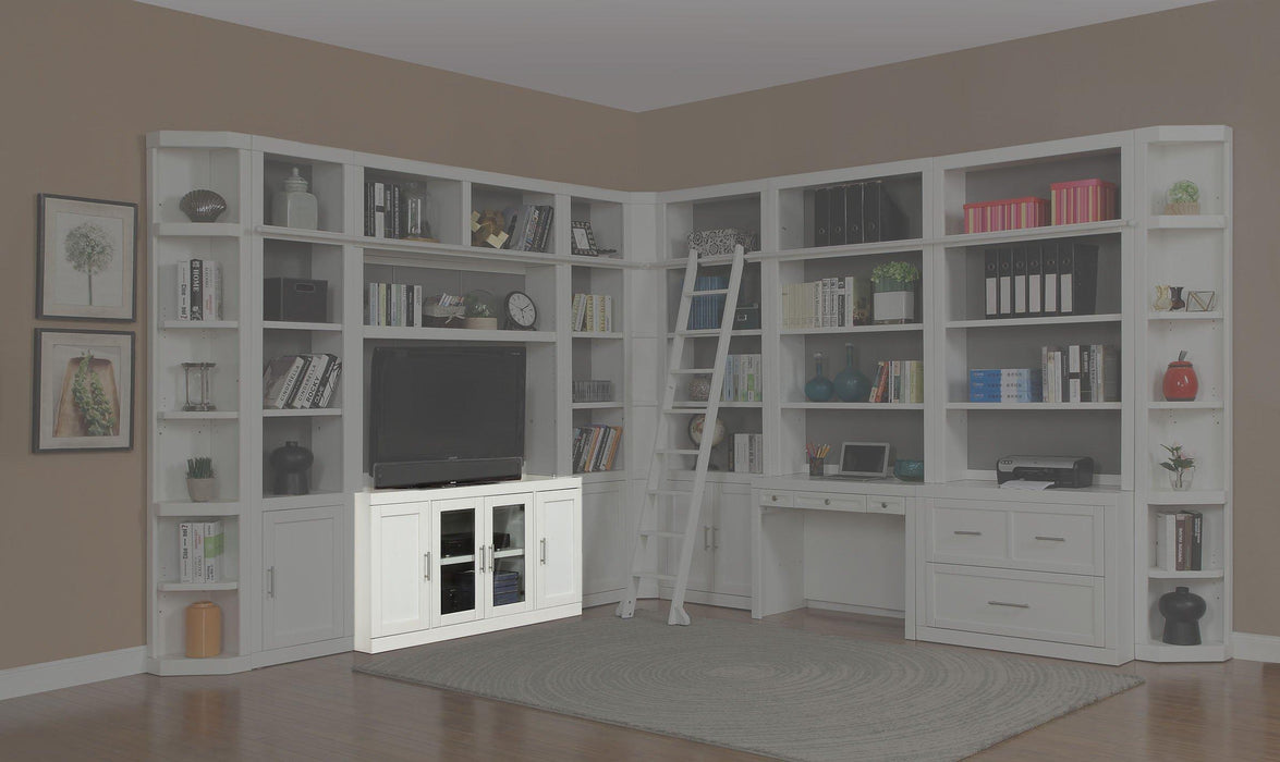 Parker House Catalina 56" TV Console in Cottage White - Visions in Furniture (La Mirada, CA)