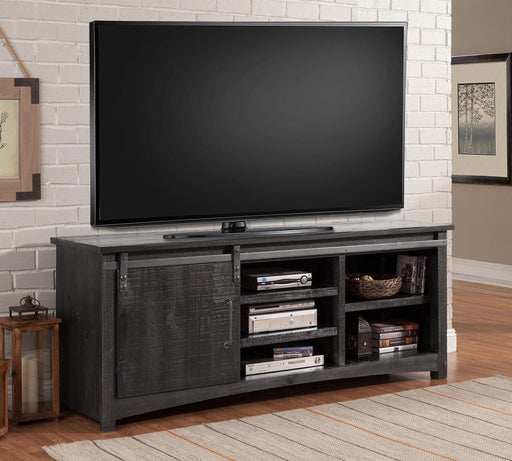 Parker House Durango 76 in. Console with Sliding Door in Rustic Dark Pine - Visions in Furniture (La Mirada, CA)