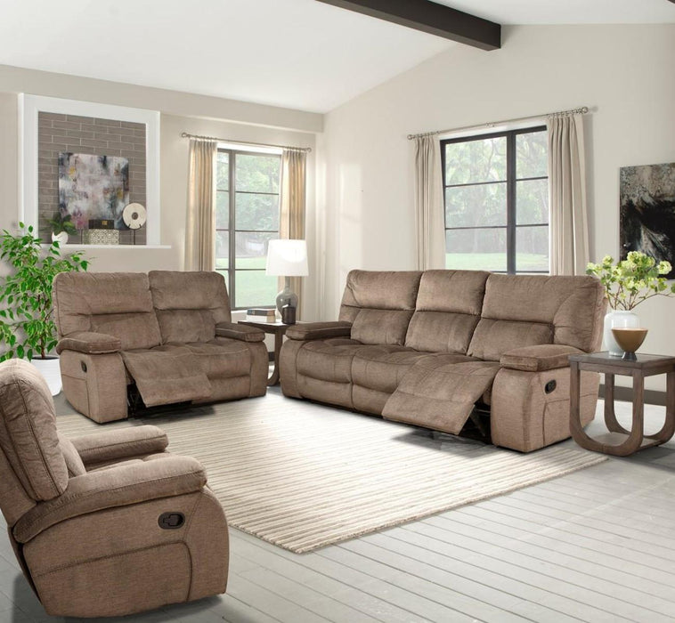 Parker House Chapman Sofa Dual Recliner Manual with Drop Down in Kona - Visions in Furniture (La Mirada, CA)